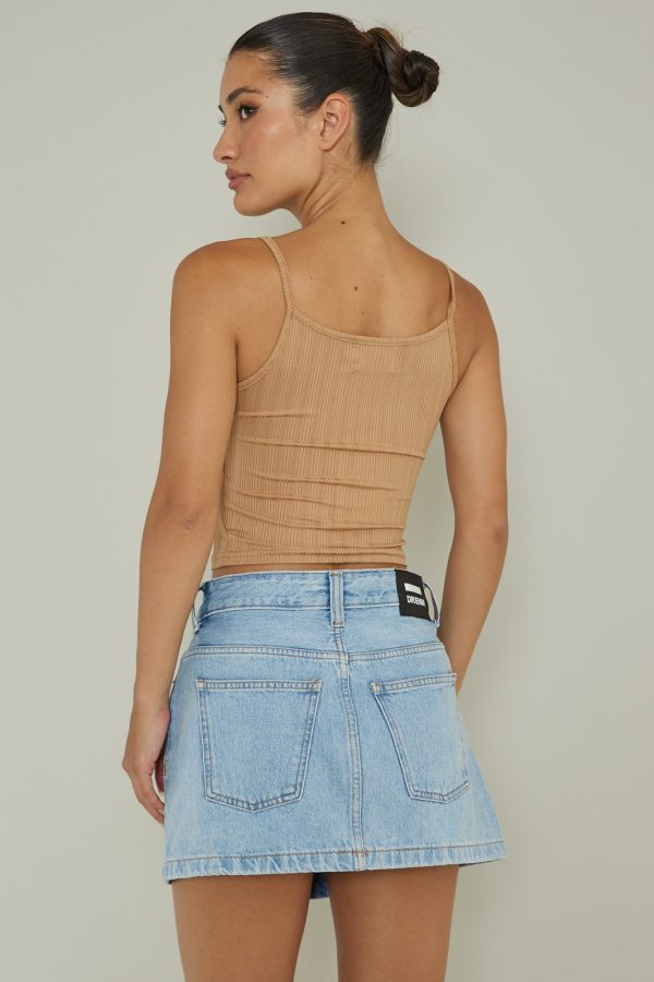 Sold Out Ribbed Cami Top Mocha Supply