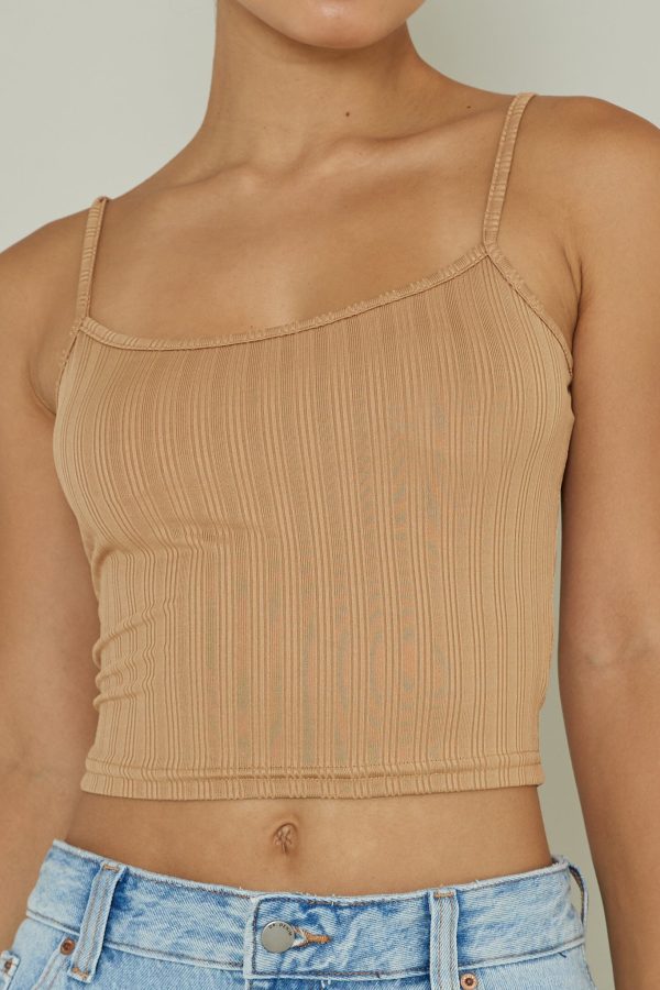 Sold Out Ribbed Cami Top Mocha Supply