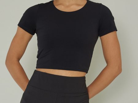 Grammercy Short Sleeve Top Black Hot on Sale