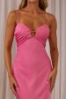 In A Daze Gathered Bust Maxi Dress Hot Pink For Sale