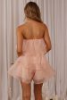 Behati Tiered Layer Romper Pink Fashion