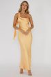 Carmel One-Shoulder Sash Maxi Dress Rockmelon on Sale