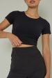 Grammercy Short Sleeve Top Black Hot on Sale