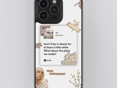 Billie Eilish TV Spotify Glass Phone Case Cover For Cheap