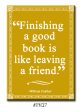 Finishing a Good Book is like leaving a Friend. Book themed FRIDGE MAGNET For Cheap