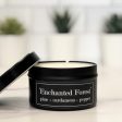 Enchanted Forest 4oz Tin Soy Candle Pine + Fir + Cardamom on Sale