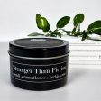 Stranger than Fiction 4oz Tin Soy Candle -  Neroli + Moonflower Nectar + Turkish Rose For Sale