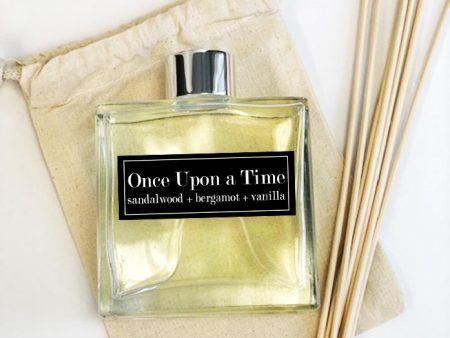 Once Upon a Time 7oz Reed Diffuser Set- Sandalwood + Bergamot Fashion