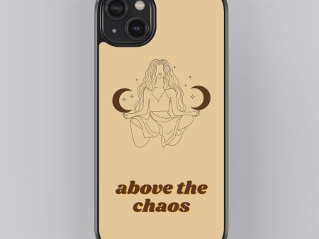 Above The Chaos Abstract Glass Phone Case Cover Online Hot Sale