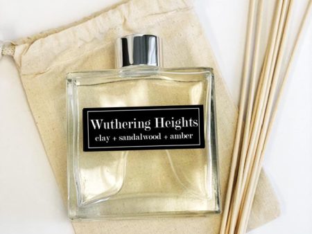 Wuthering Heights 7oz Reed Diffuser- Clay + Sandalwood + Amber For Cheap