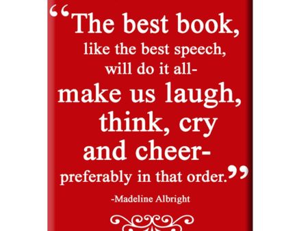 The Best Book will make us laugh, think, cry and cheer. Book themed FRIDGE MAGNET Online Hot Sale