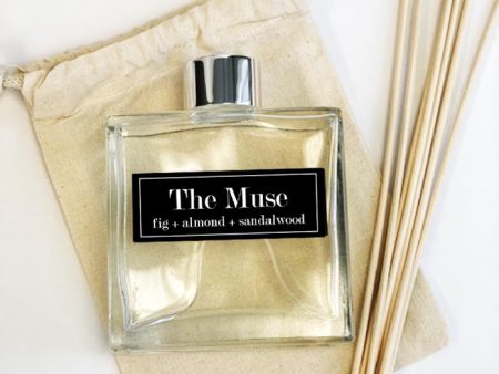 The Muse Reed 7oz Reed Diffuser Fig + Almond + Cedar + Sandalwood on Sale