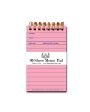 Pink Library Card  30 sheet Memo Pad Online Hot Sale