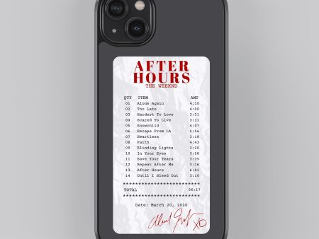 After Hours Guest Check Spotify Glass Phone Case Cover Hot on Sale