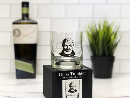 Ernest Hemingway 11oz Glass Tumbler Online Sale