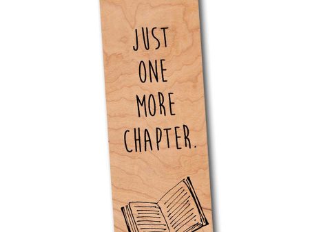 Just one more chapter - Wood Bookmark For Cheap