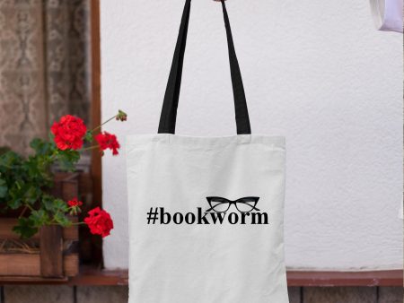 #bookworm Cotton Canvas Book Bag Cheap