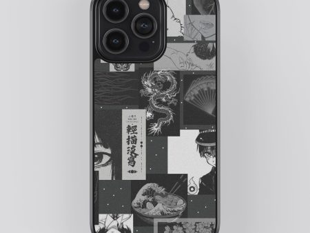 Dark Anime Aesthetic Glass Phone Case Fashion