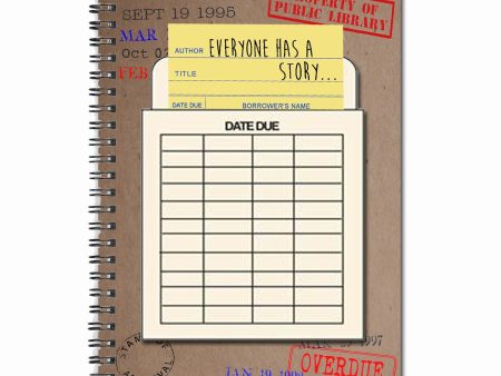 Everyone has a story....Library themed Note Book Hot on Sale