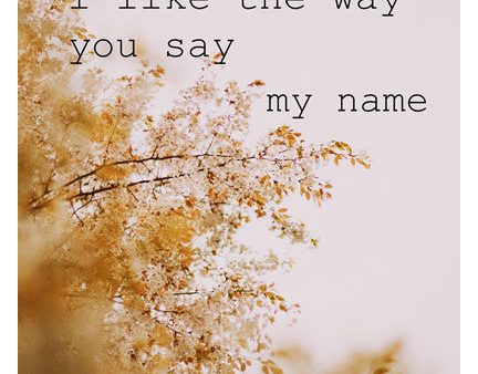 Say My Name - Fine Art Photograph For Sale