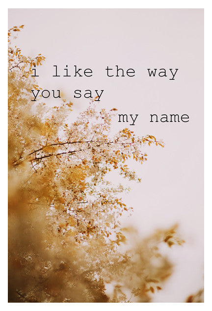 Say My Name - Fine Art Photograph For Sale