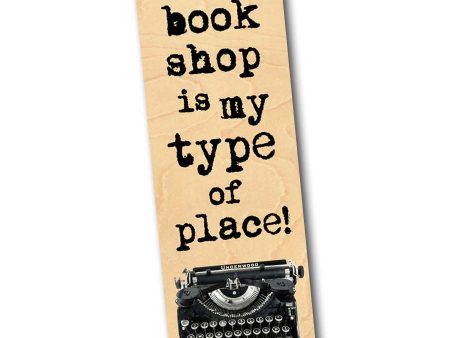 A book shop is my type of place!  Wood Bookmark Fashion