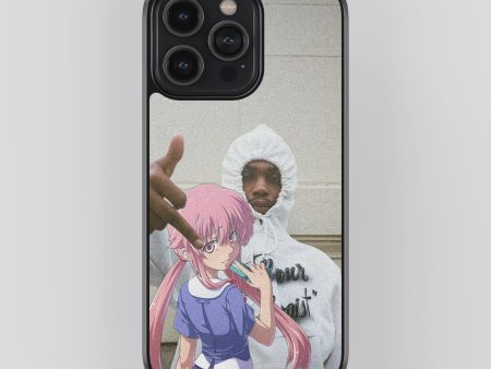 Yuno Gasai Anime Glass Phone Case Cover Cheap