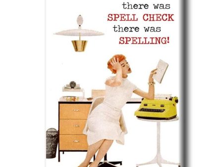 Before there was spell check there was spelling! Book themed FRIDGE MAGNET Discount