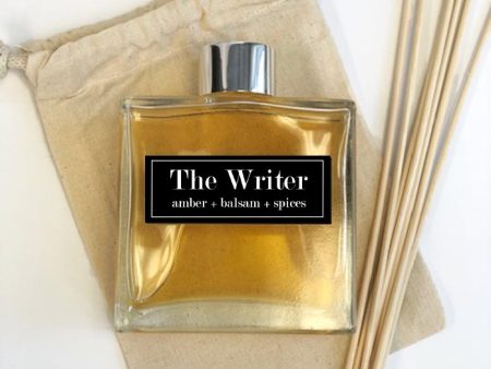 The Writer 7oz Reed Diffuser Set- Amber + Balsam + Fresh Spices Fashion