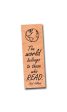 The world belongs to those who read - Wood Bookmark Online Sale