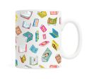 Floating Books 11 ounce Ceramic Mug Supply