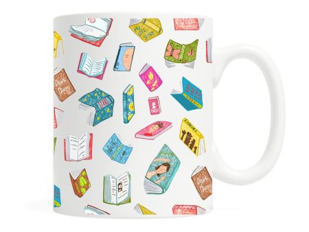 Floating Books 11 ounce Ceramic Mug Supply