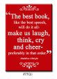 The Best Book will make us laugh, think, cry and cheer. Book themed FRIDGE MAGNET Online Hot Sale