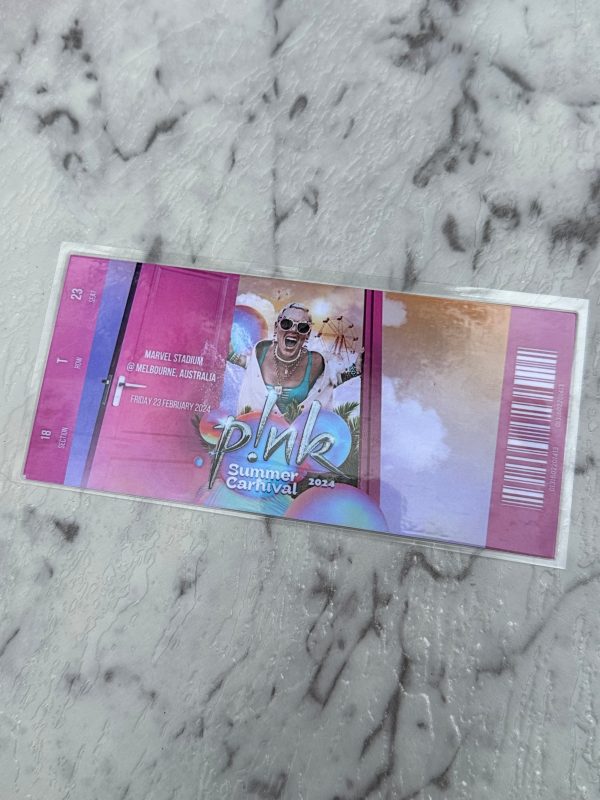 P!NK custom ticket souvenir Fashion