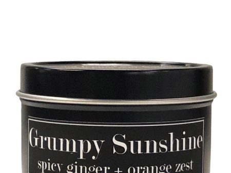 Grumpy Sunshine 4oz Tin Soy Romance Trope Candle on Sale