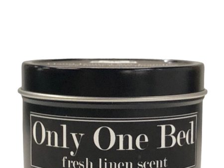 Only One Bed 4oz Tin Soy Romance Trope Candle Online Hot Sale