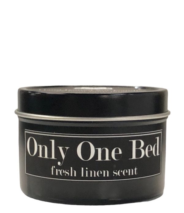 Only One Bed 4oz Tin Soy Romance Trope Candle Online Hot Sale