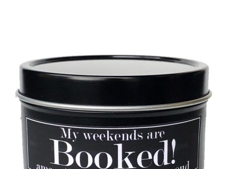 My weekends are booked! 4oz Tin Soy Candle Amaretto + Tonka Bean + Oud For Sale