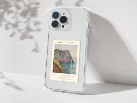 Claude Monet Gallery Aesthetic Polaroid Silicone Clear Case For Sale