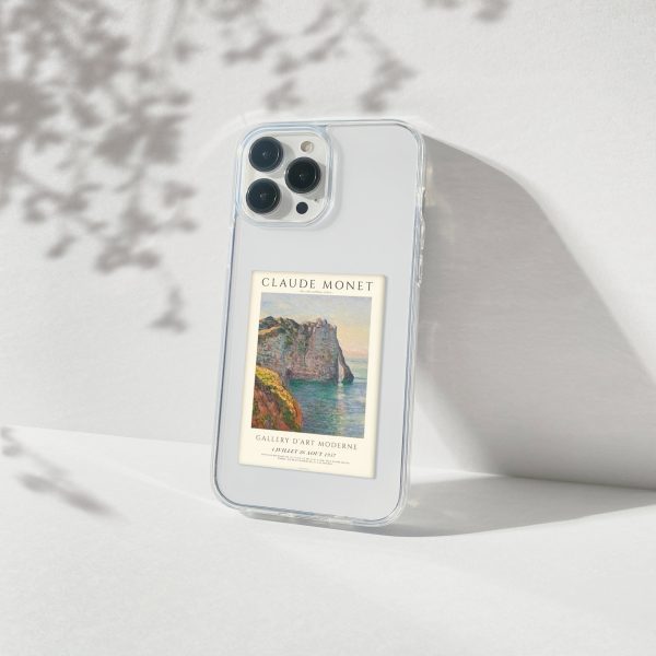 Claude Monet Gallery Aesthetic Polaroid Silicone Clear Case For Sale