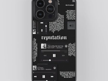 Taylor Swift Reputation Spotify Glass Phone Case Cover For Sale