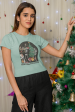 Rockin Around The Christmas Tree T-Shirt, Funny Skeleton Festive Holiday Season Tee Discount