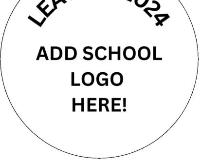 Add your own school logo - Leavers 2024 - Edible Cake & Cupcake Toppers For Sale