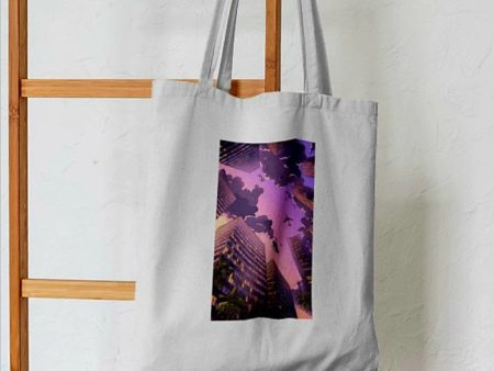 Anime Skyscraper Horizon Tote Bag Hot on Sale