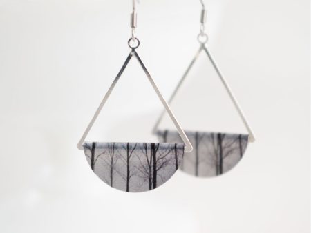 Winter Forest Dangle Earrings - silver Supply