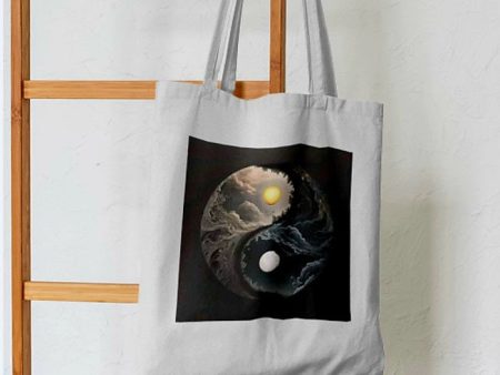 Day & Night Yin Yang Celestial Harmony Tote Bag Cheap