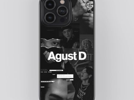 BTS Agust D K-Pop Glass Phone Case Cover on Sale