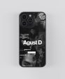 BTS Agust D K-Pop Glass Phone Case Cover on Sale