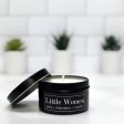 Little Women 4oz Tin Soy Candle Spiced Pear + Cinnamon + Rose + Vanilla For Sale