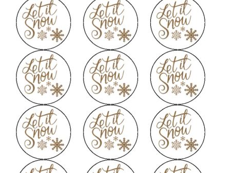 Let it Snow - cupcake toppers Online now